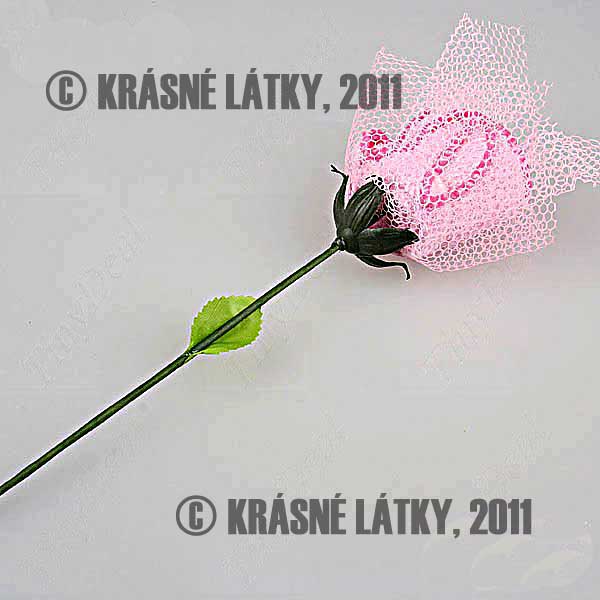 Valentýnská růže - bavlněný ručník