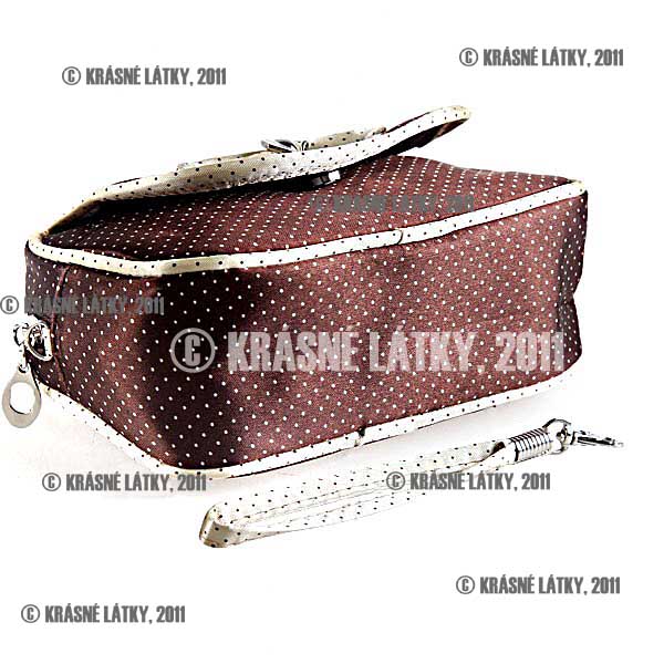 Saténová kosmetická etue/taštička se zrcátkem 5