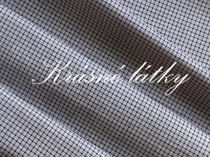 Kostička červená - bavlněné plátno, 100% bavlna