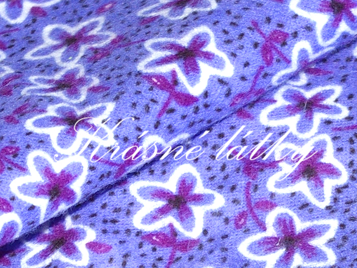 Kytičky - flanel š. 150 cm, 170 g/m2