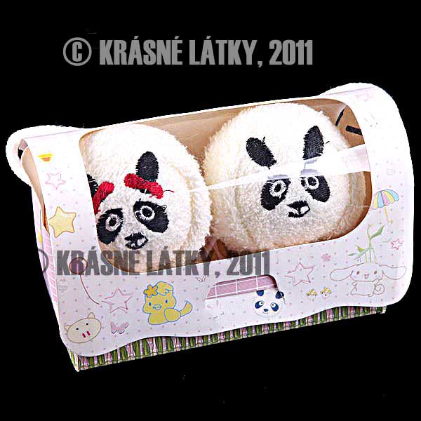 Panda - 2x bavlněný ručník