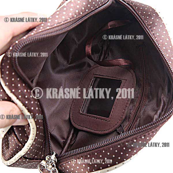 Saténová kosmetická etue/taštička se zrcátkem 5