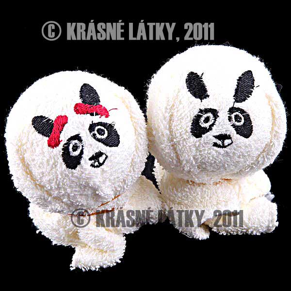 Panda - 2x bavlněný ručník