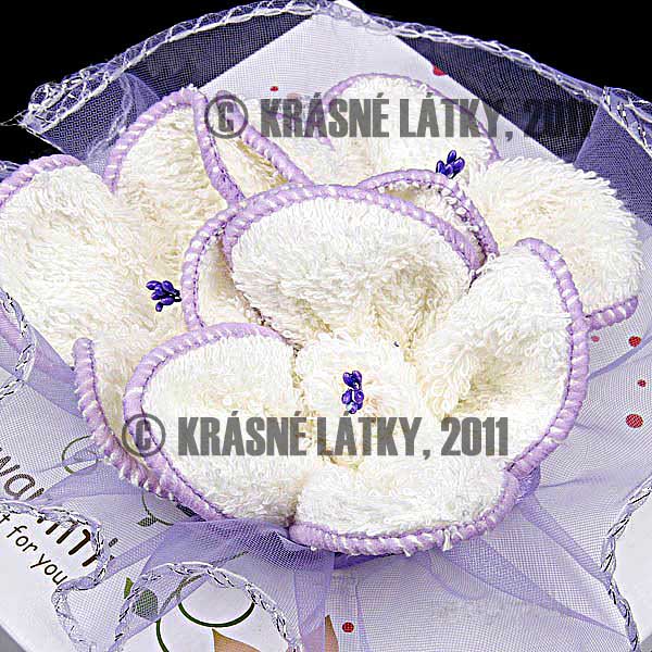 Rozkvetlá růže - bavlněný ručník