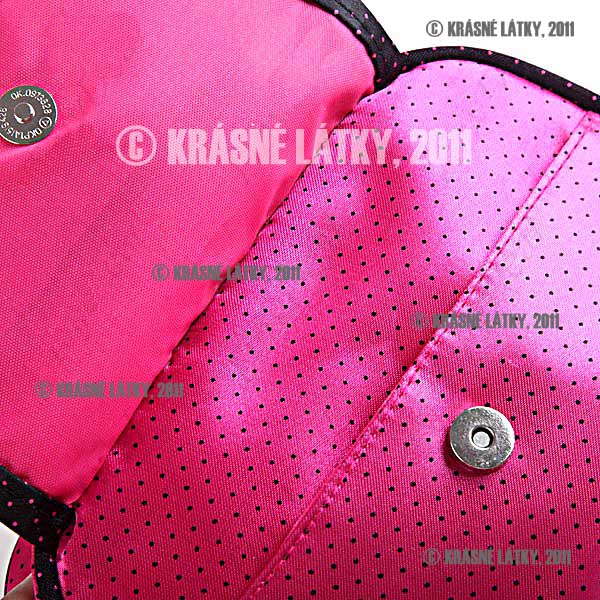 Saténová kosmetická etue/taštička se zrcátkem 14