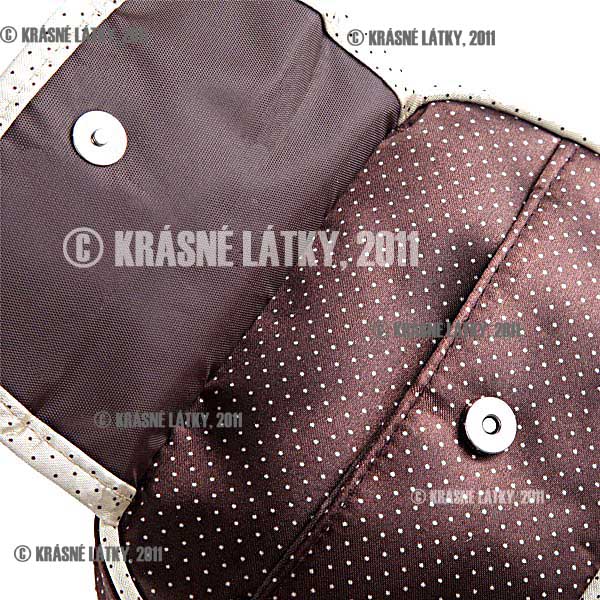 Saténová kosmetická etue/taštička se zrcátkem 5