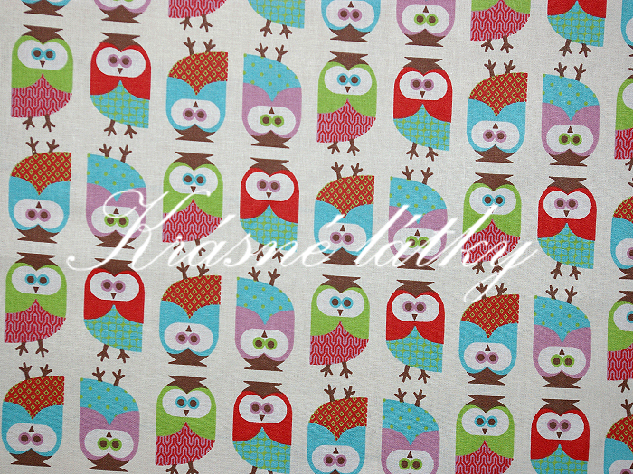 značková metráž v pěkné kvalitě Sovy- š.160 cm 100% bavlna