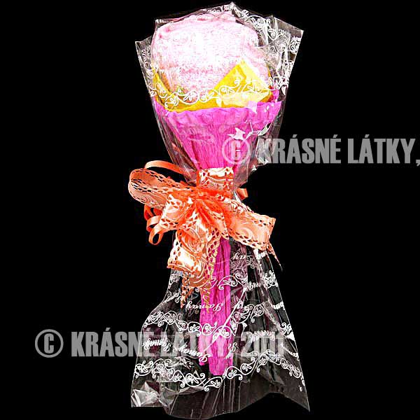 Valentýnská růže - bavlněný ručník