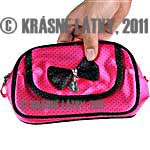 Saténová kosmetická etue/taštička se zrcátkem 14