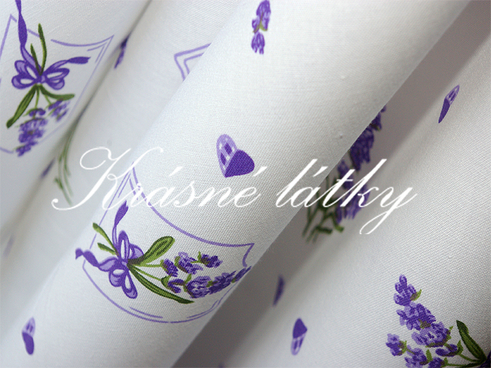 Levandule - bavlněné plátno š.150, 145g/m2