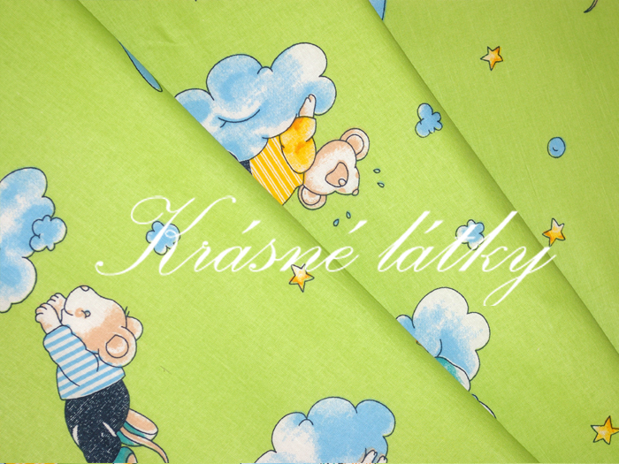 Půlnoční myšky - bavlněné plátno, dětská metráž na dětské výrobky