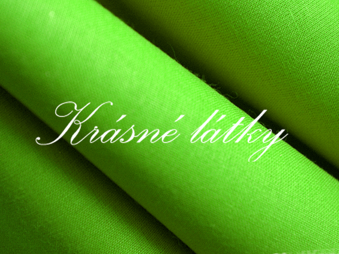 Bavlněné plátno v šíři 220 cm, příjemné na dotek,jarní zelená 