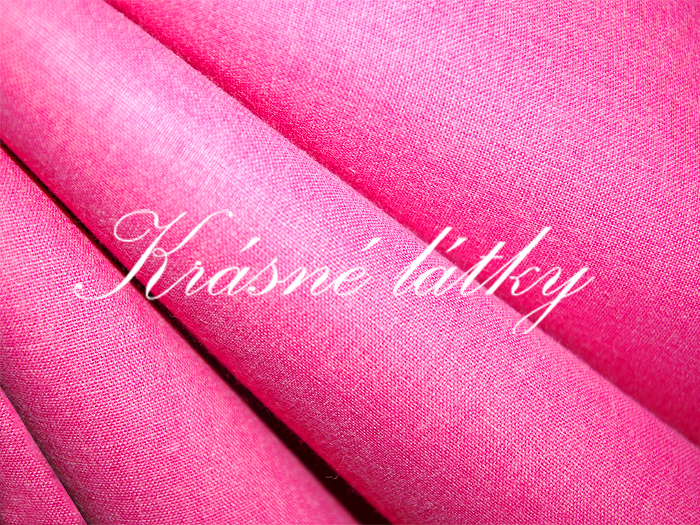 SvětleFuchsiová - příjemné a kvalitní plátno š.220 cm,metrový textil,bavlna,látk