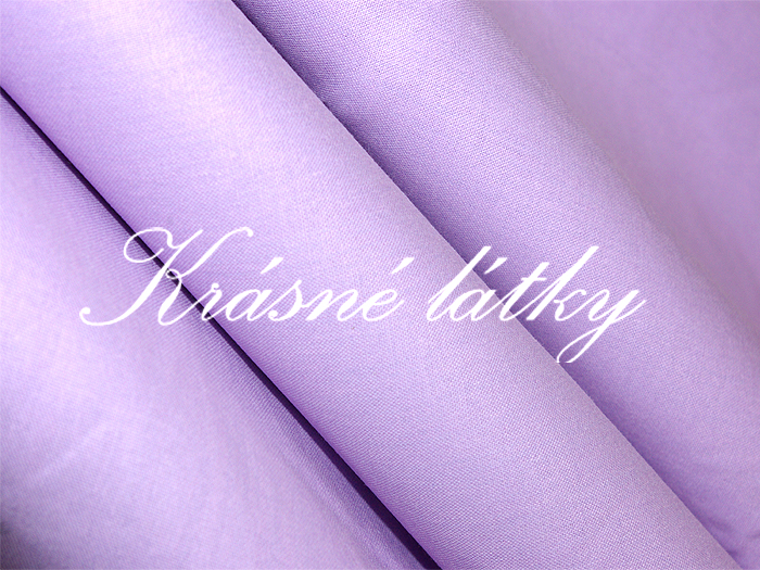 Sv. fialové plátno šeřík š.240 cm, příjemné na dotek, velice kvalitní materiál