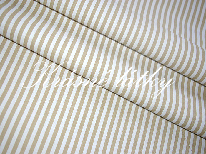 Proužek okrový - béžový 100% bavlna 0,5cm