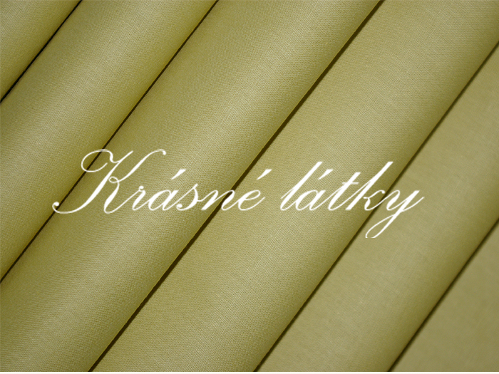Sv. oliva Krásné velmi kvalitní bavlněné plátno v š.240 cm,příjemné na dotek 