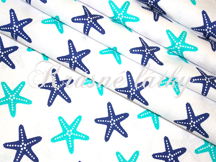 Hvezdice 100% bavlna gr 130g/m2 š. 160cm,krásné syté barvy MT