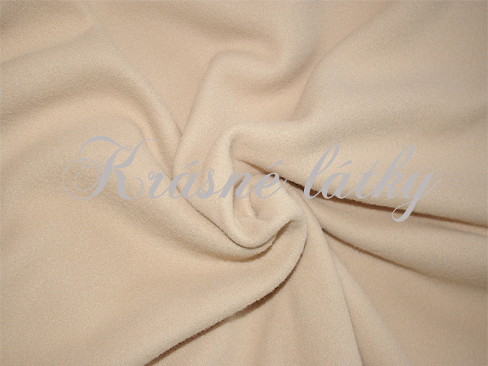 Fleece Antipilling béžová okrová š. 160cm 270g/m2