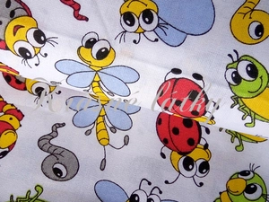 Přátelé z louky - 100% bavlněná metráž, látka na povlečení a další bytový textil
