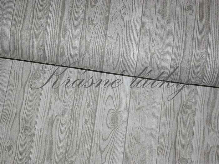 Šedá prkna - 100% bavlna, š. 140 cm, 180 g/m2