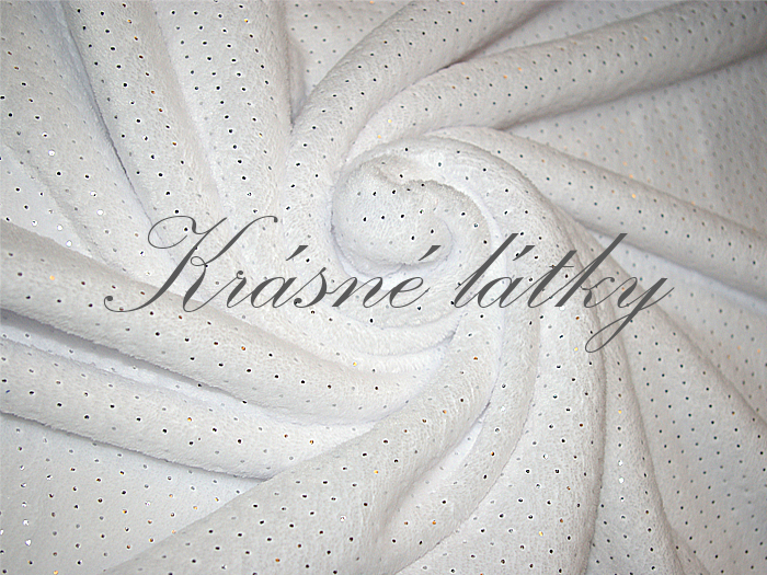 Minky Perličky bila, kapičky, krásná měkká látka