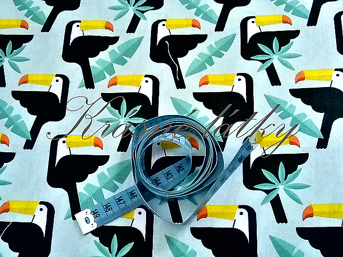 Tukani máta mint š.160 cm, 100% bavlna, hladké plátno