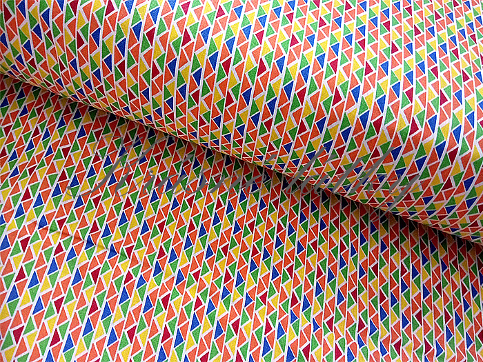 Barevné duny, Trojúhelníky, bavlněná látka v šíři 140 cm, 120 g/m2