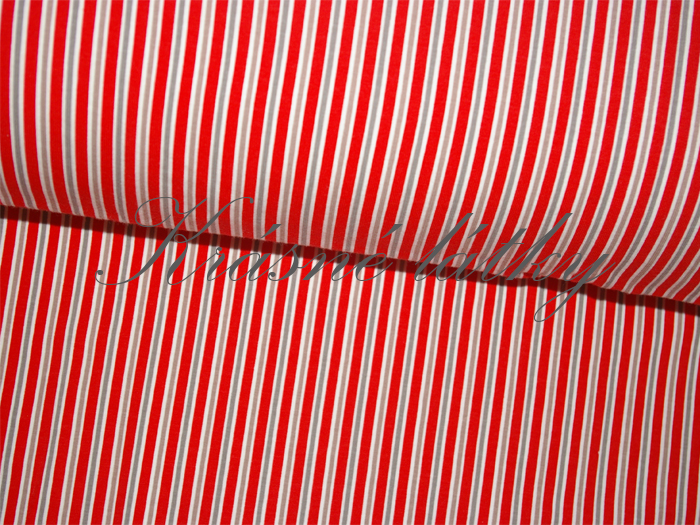 Pruhy - 92 % bavlna, 8% elastan, š. 160 cm, 190 g/m2