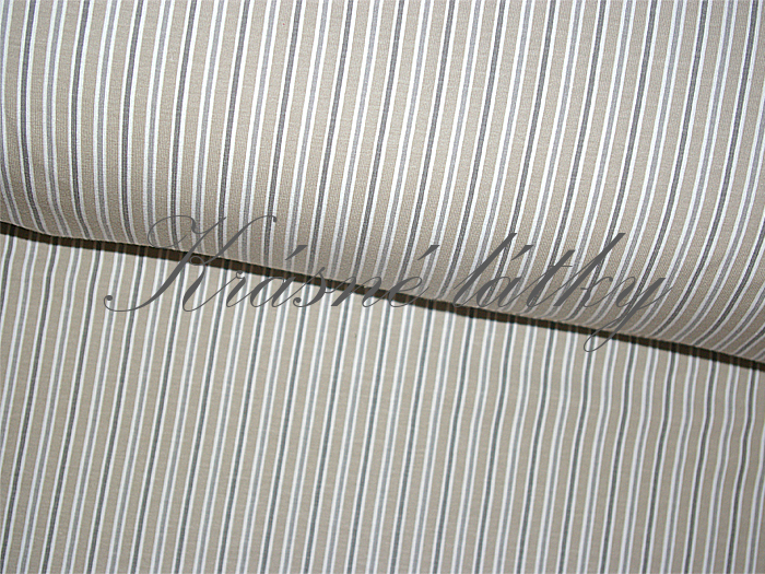 Pruhy - 92 % bavlna, 8% elastan, š. 160 cm, 190 g/m2
