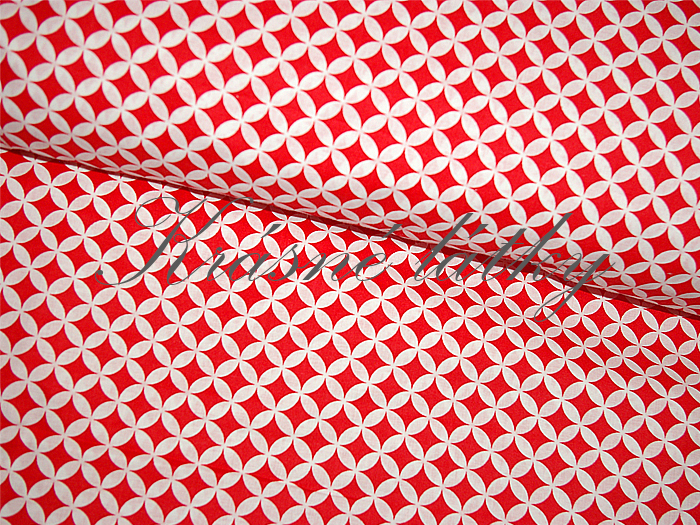 Podušky červené, š. 160cm 135g/m2
