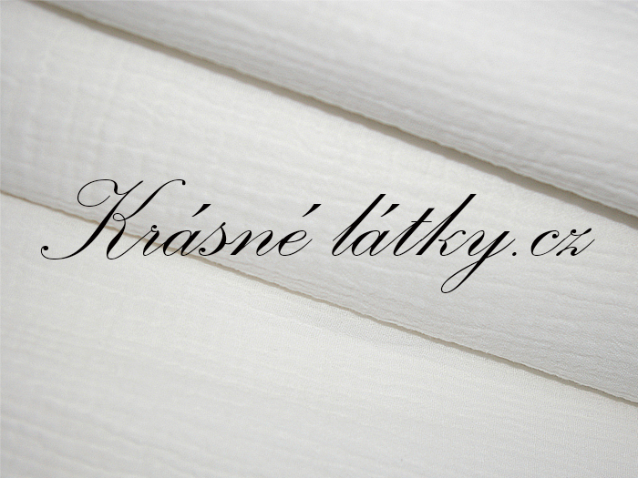 Mušelín bílý š. 160 cm