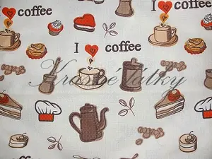 Vaflové piké Coffee š. 240 cm 100% bavlna, krásné barvy, krásná látka