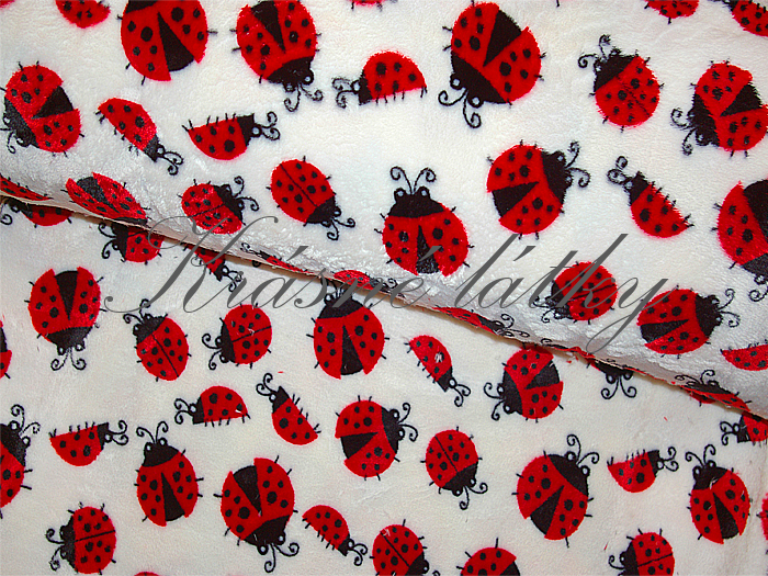 MicroFleece Berušky š. 150 cm, 250 g/m2