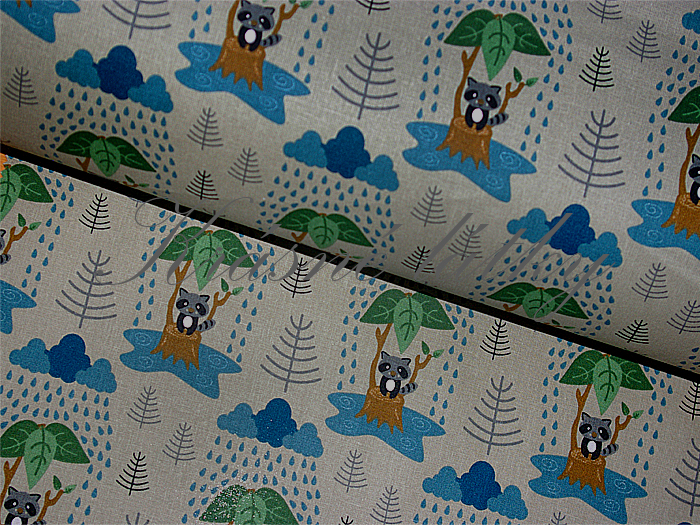 Mýval - 100% bavlna, š. 140 cm, 140 g/m2