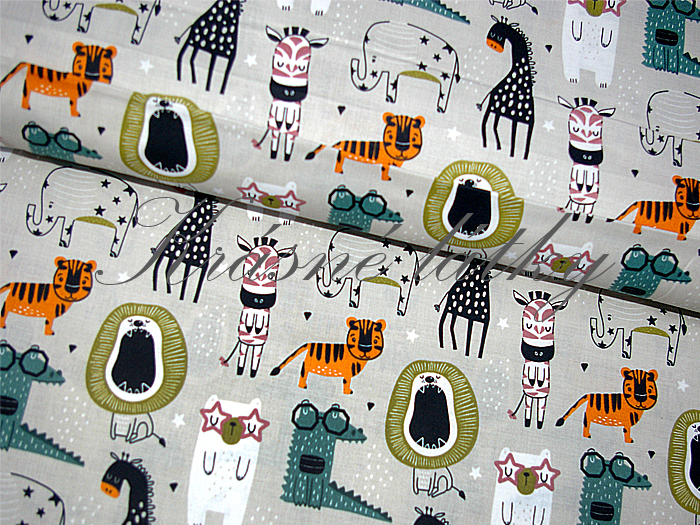 Safari - 100% bavlna, š. 160 cm, 145 g/m2