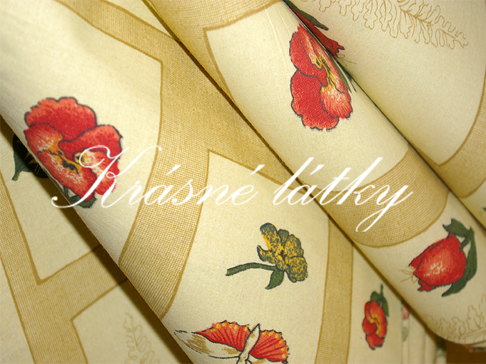 Tulipány 100% bavlna, 145g/m2, š. 150cm