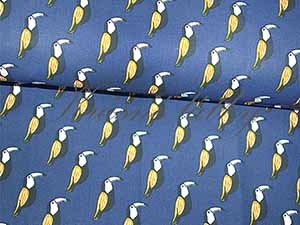 Dětská bavlněná látka tukan - 100% bavlna, š. 150 cm, 115 g/m2, látky metráž