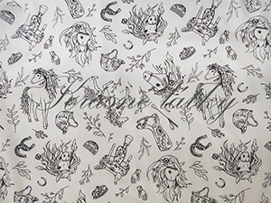 Látková omalovánka – Koně pro malé kreativce