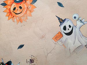Superiorní látka Halloween dýně, strašidlo, bavlněné plátno, látky metráž