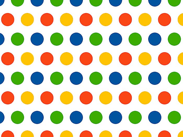 Bavlna puntíky mix, dětské látky metráž