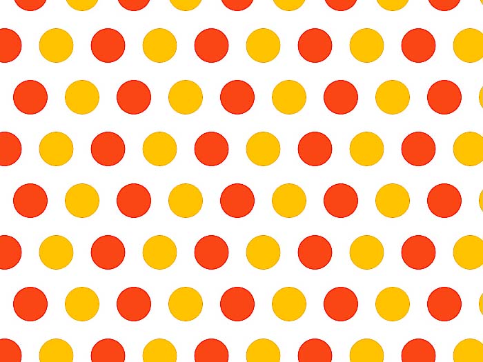 Bavlna puntíky červeno žluté, dětské látky metráž