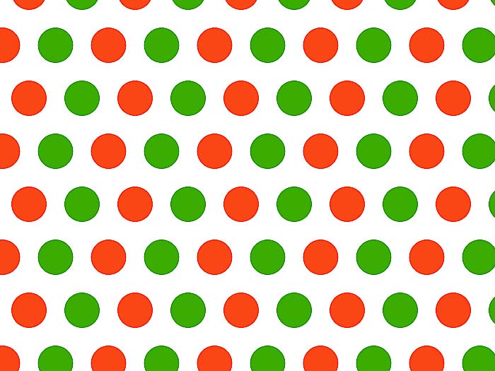 Bavlna puntíky červeno zelené, dětské látky metráž