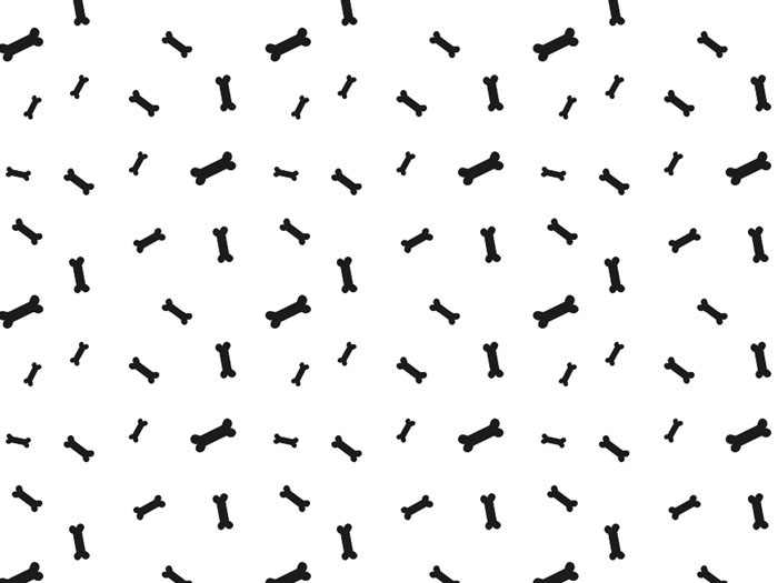 Bavlna černé kosti, dětské látky metráž