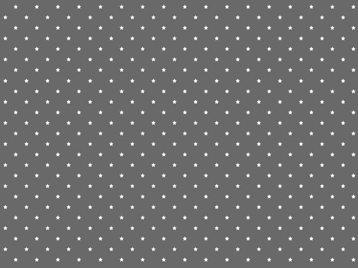 Bílé hvězdy na šedé bavlně, dětské látky metráž