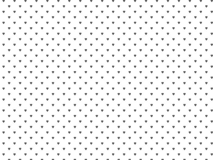 Šedá srdíčka na bílé bavlně, dětské látky metráž