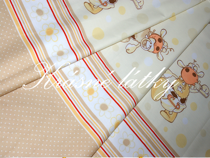 Miminko - 100% bavlna - okrová kombinace