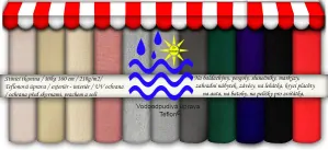 Voděodolná látka - markýzy, pergoly, lehátka š. 160 cm, látky metráž