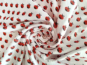 Mušelín Beruška, dětská bavlna, bavlněná látka metráž, mušelín