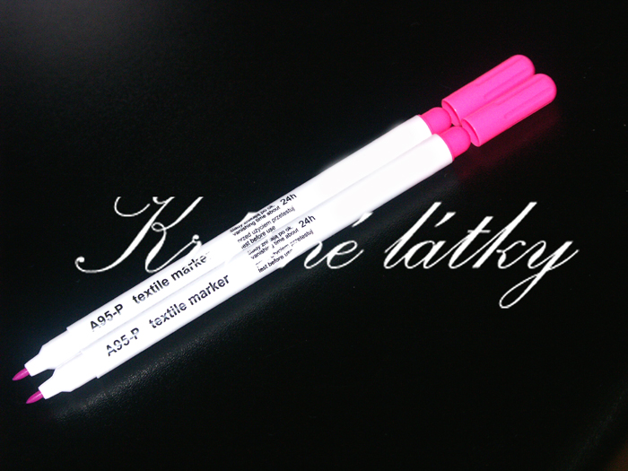 Mizící fix na textil