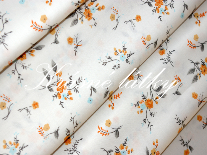 Kytičky - bavlna š.140, na povlečení polštářky, šatičky atp